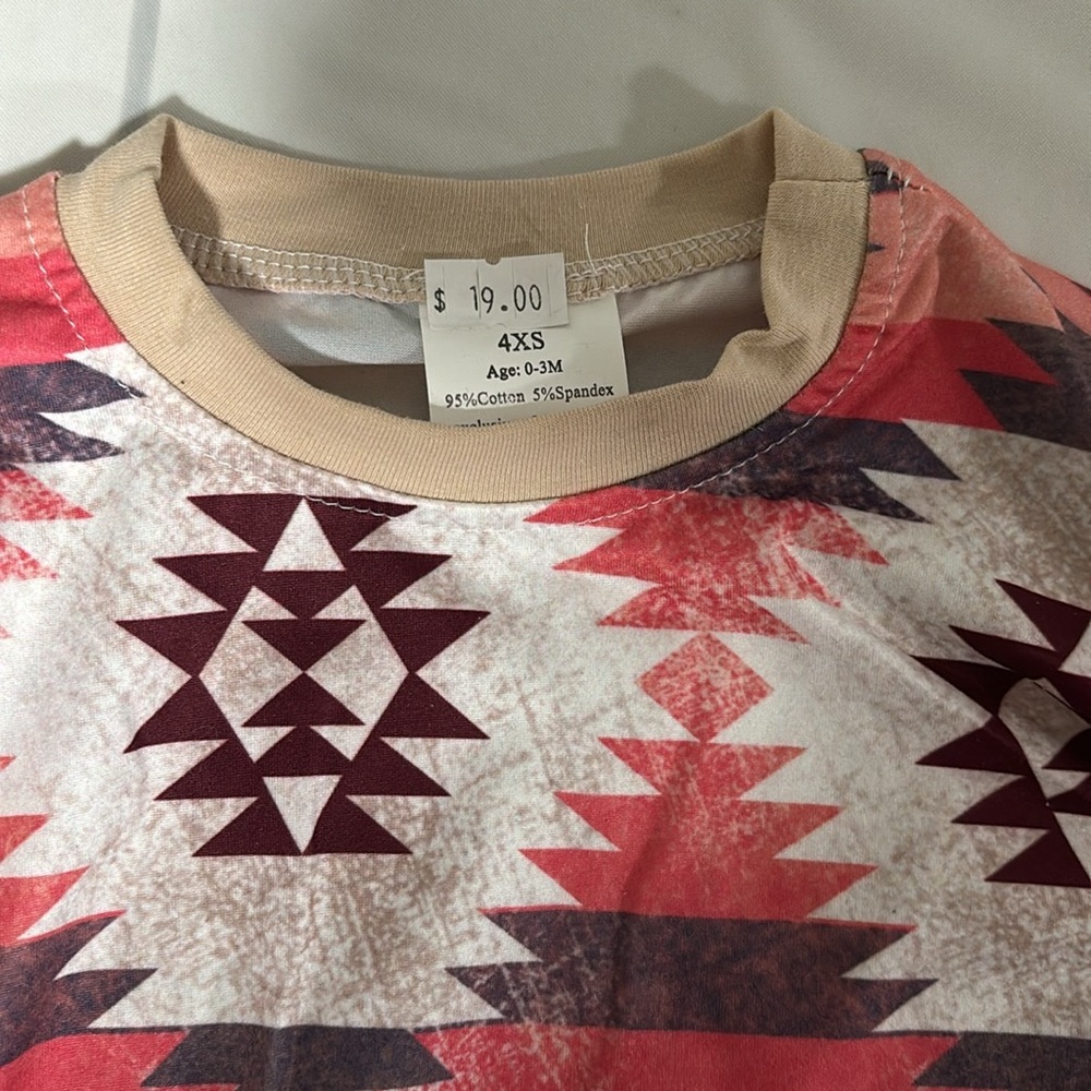 Aztec baby onesie